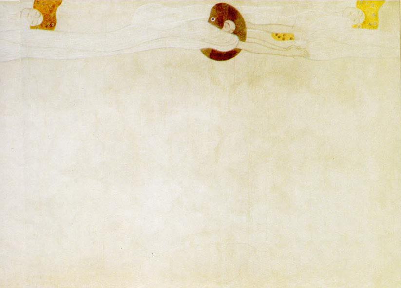 Gustav Klimt Entirety of Beethoven Frieze left1
